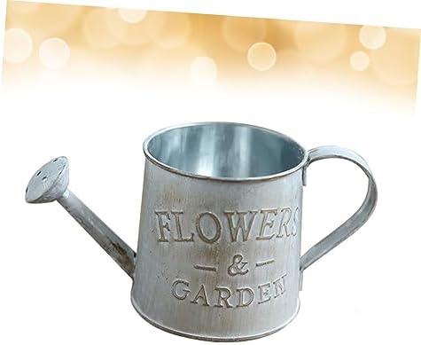 VOSAREA Iron Flower Pot Outdoor Decorative Vase