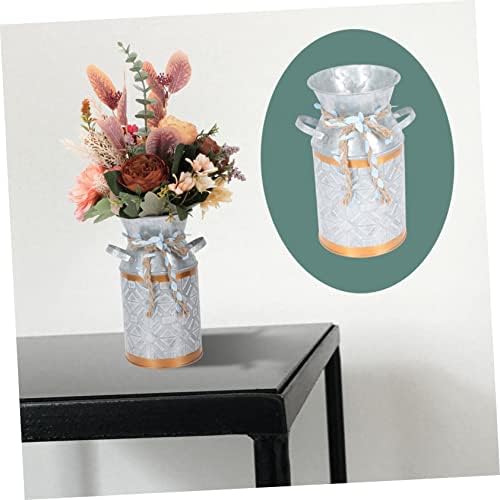 Modern Iron Flower Bucket for Home Decor