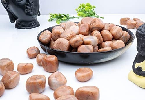 Peach Moonstone Tumbled Stones 13 Piece Set
