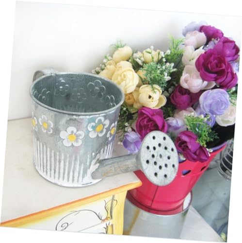 Iron Watering Pot Flower Vase for Home Decor