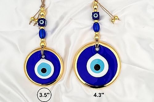 35 Gold Turkish Evil Eye Wall Hanging