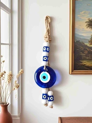 Blue Glass Evil Eye Handmade Hanging Ornament
