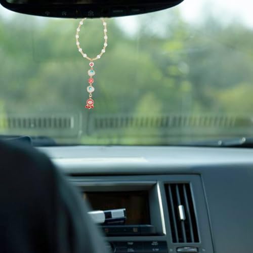 DELORIGIN Evil Eye Car Hanging Ornament Heart Shape