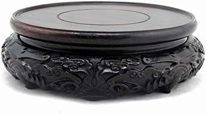 GOLDYWENDY Oriental Luxury Round Elm Solid Wood Vase Stand Base 39in Diameter