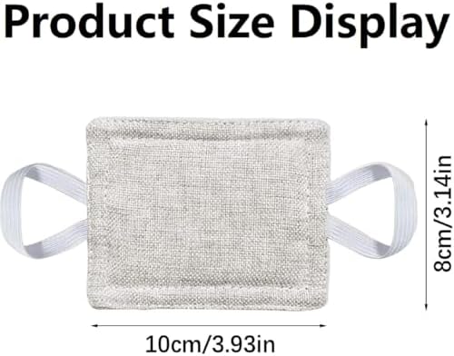 Quiet Door Closer Cushion with Elastic Bands 4x3in