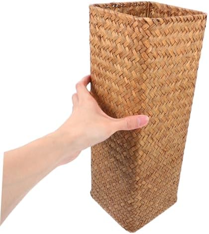 Wicker Flower Basket Vase Natural Rattan Home Decor