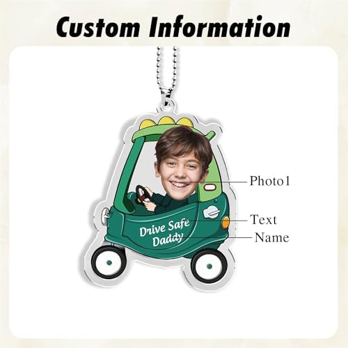 Personalized Car Photo Ornament for Dad