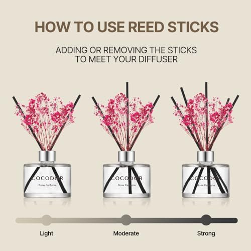 Cocodor Flower Reed Diffuser Set - Dark Vanilla Sandalwood