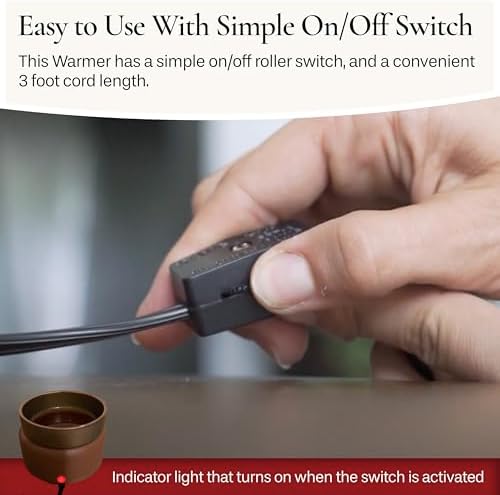 2-In-1 Candle and Fragrance Warmer with Whitewashed Bronze