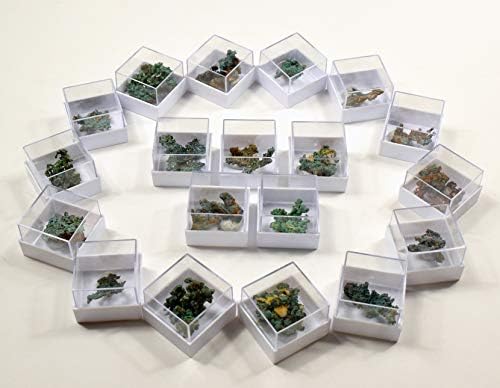 HQRP Green Orange Copper Cluster in Box Natural Collectible Gemstone
