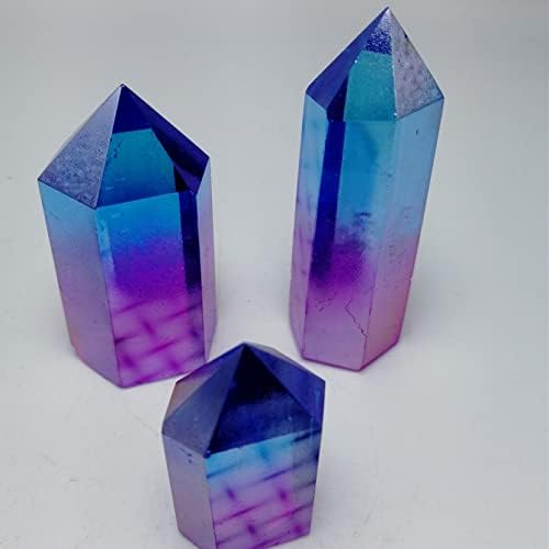FLOAPA Yellow and Green Crystal Stones for Home Decor