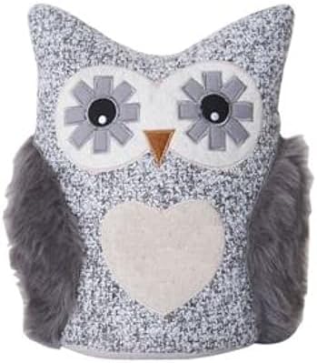 Elements Plush Weighted Owl Door Stopper 9x75x4 Inch