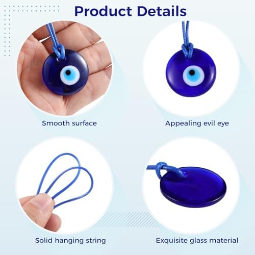 50PCS Turkish Blue Evil Eye Pendants Hanging Decor