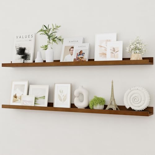 Vivelove Picture Ledge Shelf 48 Inch Floating Shelf Set of 2