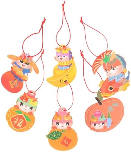 6pcs Chinese Hanging Ornaments for Festive Spring Festival Decor