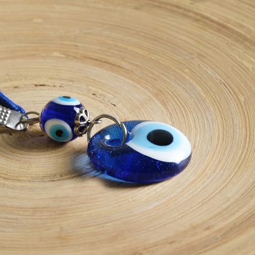 BCS Blue Evil Eye Charm Car Hanging Ornament 1