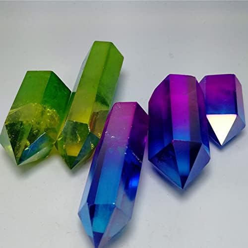 FLOAPA Yellow and Green Crystal Stones for Home Decor