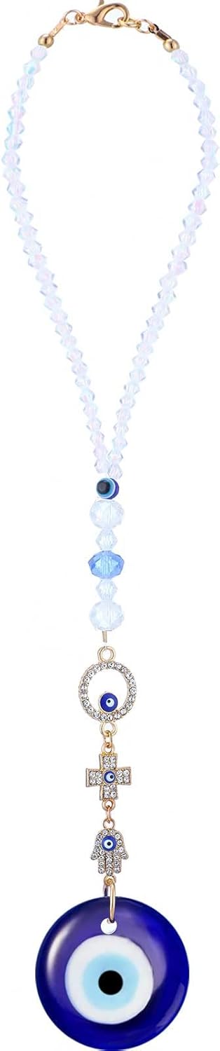 Frienda Evil Eye Car Hanging Ornament Cross Style