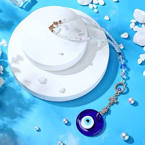 Frienda Evil Eye Car Hanging Ornament Cross Style