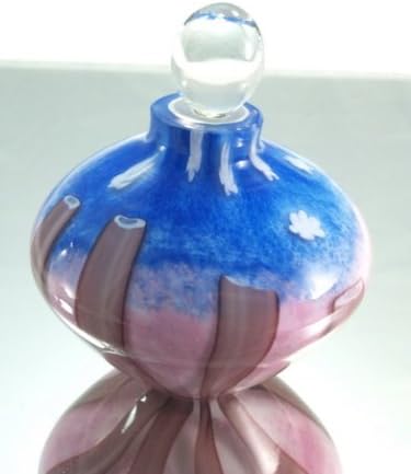 M Design Art Elegant Hand Craft Rainbow Glass Perfume Bottle