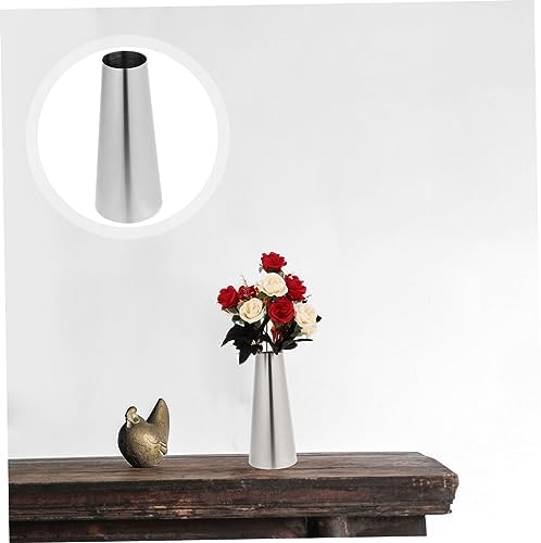 BESPORTBLE Desktop Flower Vase Stainless Steel