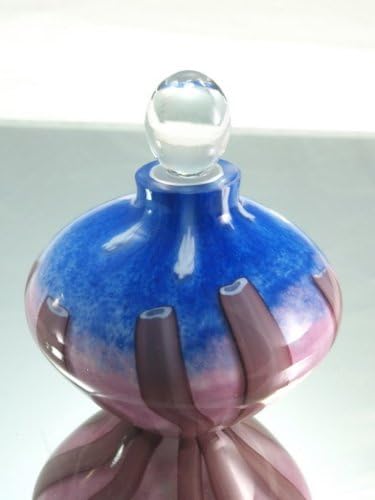 M Design Art Elegant Hand Craft Rainbow Glass Perfume Bottle