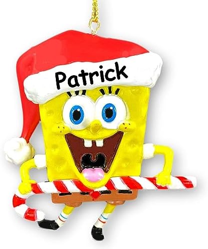 Personalized SpongeBob Christmas Ornament for Fans