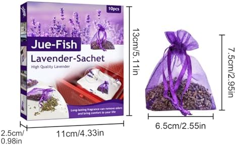 AUTMOR Cedar Lavender Sachets 10 Pack for Home Fragrance