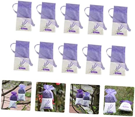 Homoyoyo 22Pcs Lavender Sachet Bags Aromatic Air Freshener for Wardrobe and Drawers