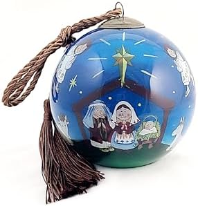 Prayer Blessing Handcrafted Glass Ornament