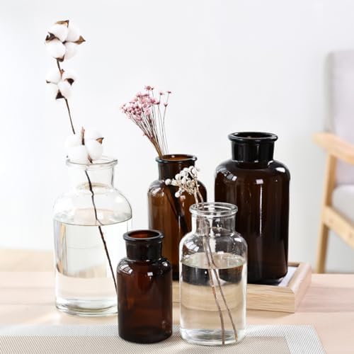 ECYC Ltd Small Glass Bud Vase for Home Events