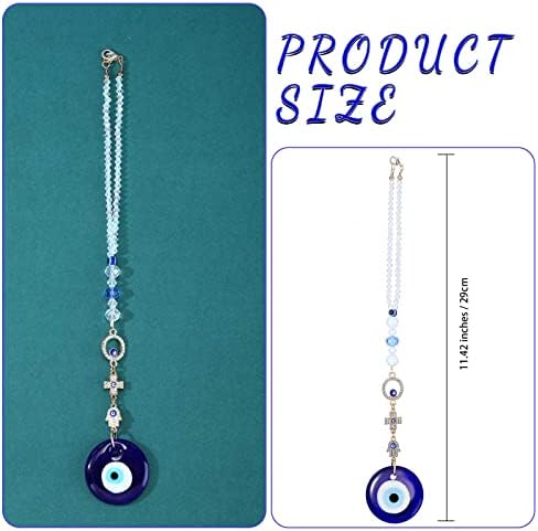 Frienda Evil Eye Car Hanging Ornament Cross Style