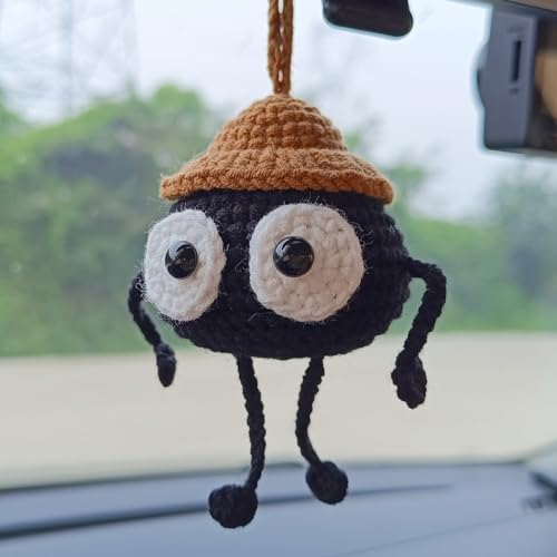 Cute Soot Sprite Car Decor Dashboard Hanging Ornament