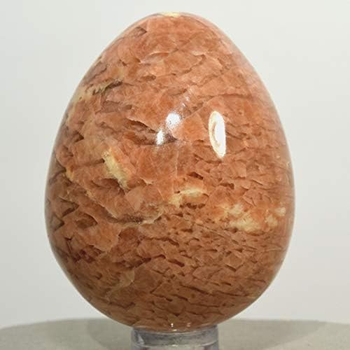 HQRP Peach Moonstone Egg Crystal with Stand