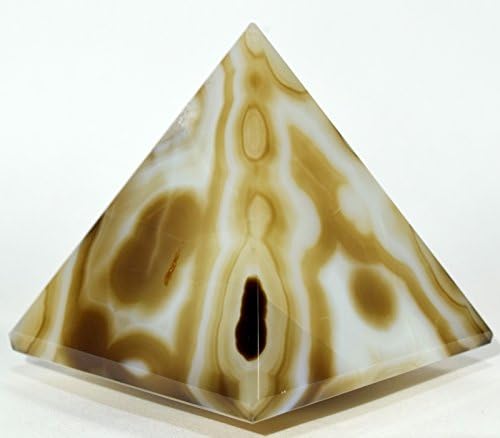 HC Set 64mm Agate Pyramid with Clear Quartz Cabochon