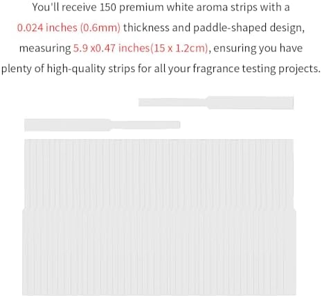 150 Pcs Thickened Perfume Test Strips for Scent Sampling
