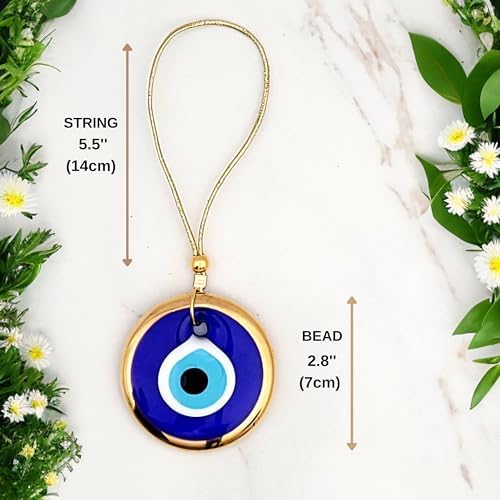 Turkish Evil Eye Gold Decor Ornament 28 Inch