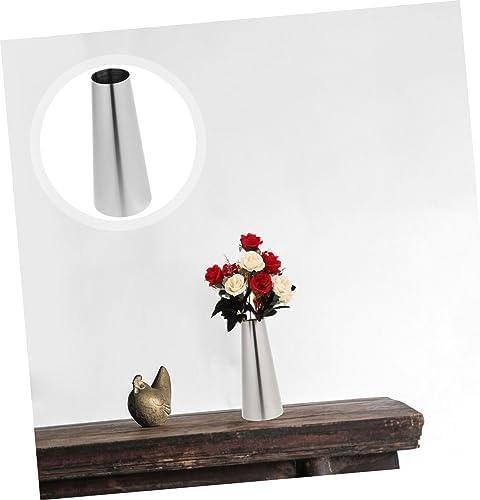 VICASKY Modern Stainless Steel Flower Vase