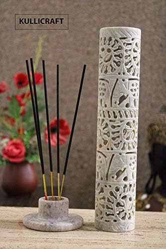Carry Me Marble Soapstone Incense Holder - Handmade Elephant Decor
