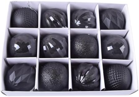 12 Pcs 6cm Christmas Decorations Hanging Balls