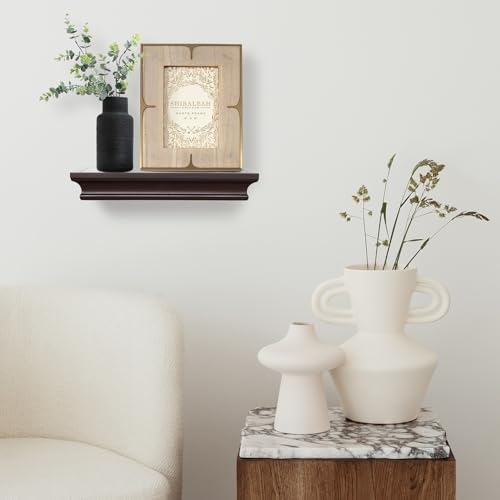 AHDECOR Floating Shelves Wall Mounted 12 Wide 775 Deep Espresso Brown