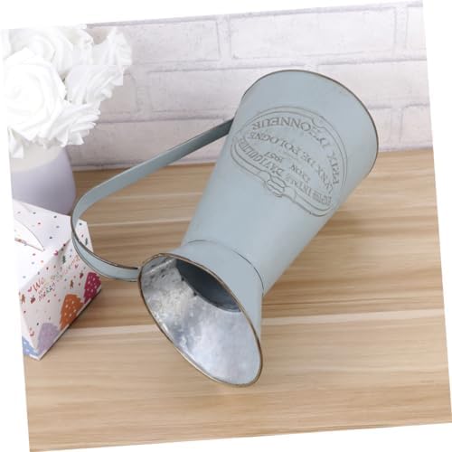 Rustic Metal Pitcher Vase Decor for Home Wedding Events