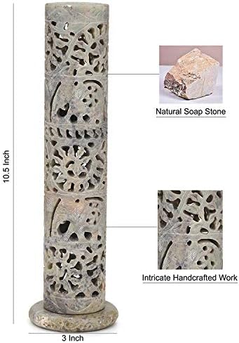 Carry Me Marble Soapstone Incense Holder - Handmade Elephant Decor