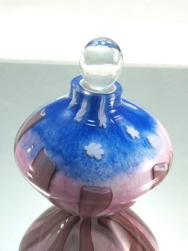 M Design Art Elegant Hand Craft Rainbow Glass Perfume Bottle