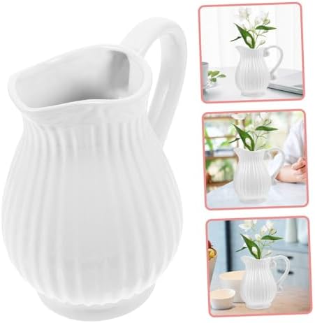 Unomor Ceramic Pitcher Vase for Floral Arrangements