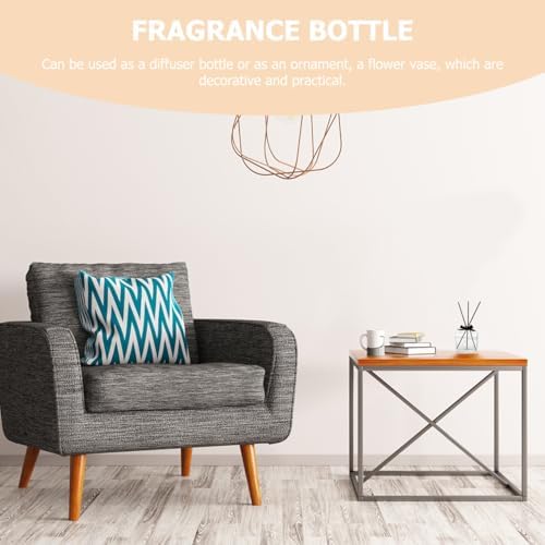 Square Flat Glass Aromatherapy Vase for Home Decor
