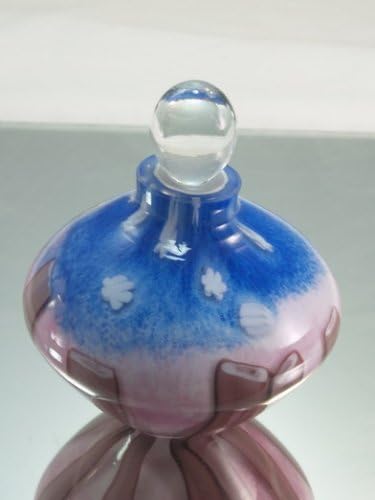 M Design Art Elegant Hand Craft Rainbow Glass Perfume Bottle