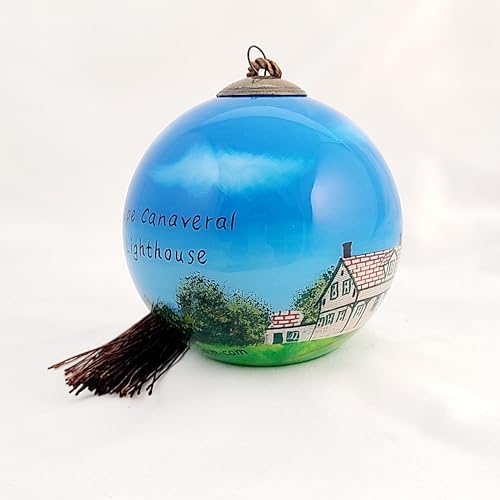 Lighthouse Coastal Theme Glass Artwork by LiBien