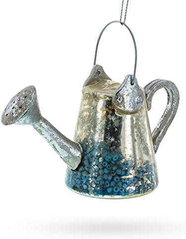Rustic Metal Watering Can Christmas Ornament