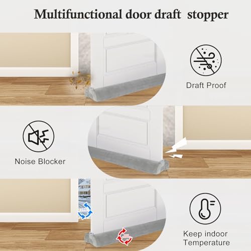 Fowong 36 Inch Door Draft Stopper Gray
